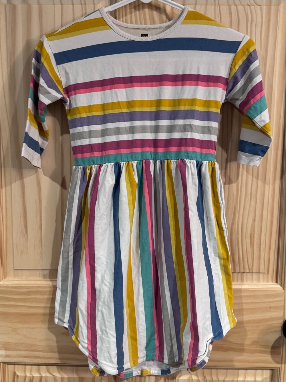 Tea Collection Colorful Multicolor Stripe Cotton Dress size 6 small
